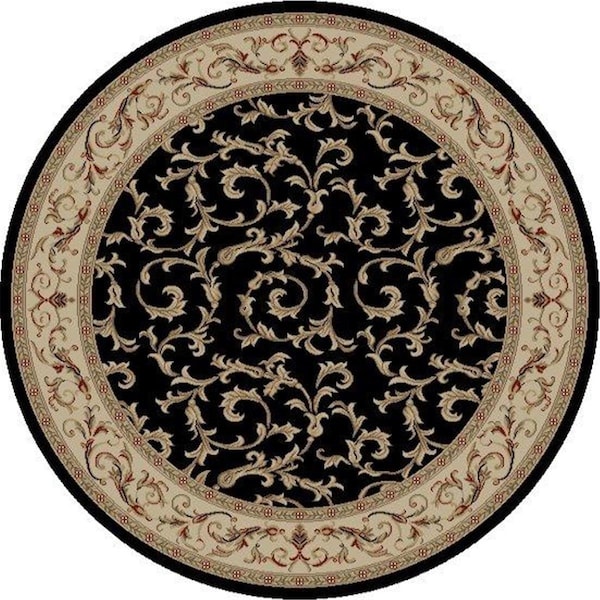 Concord Global 9 ft. 3 in. x 12 ft. 6 in. Jewel Veronica - Black 43938 - main